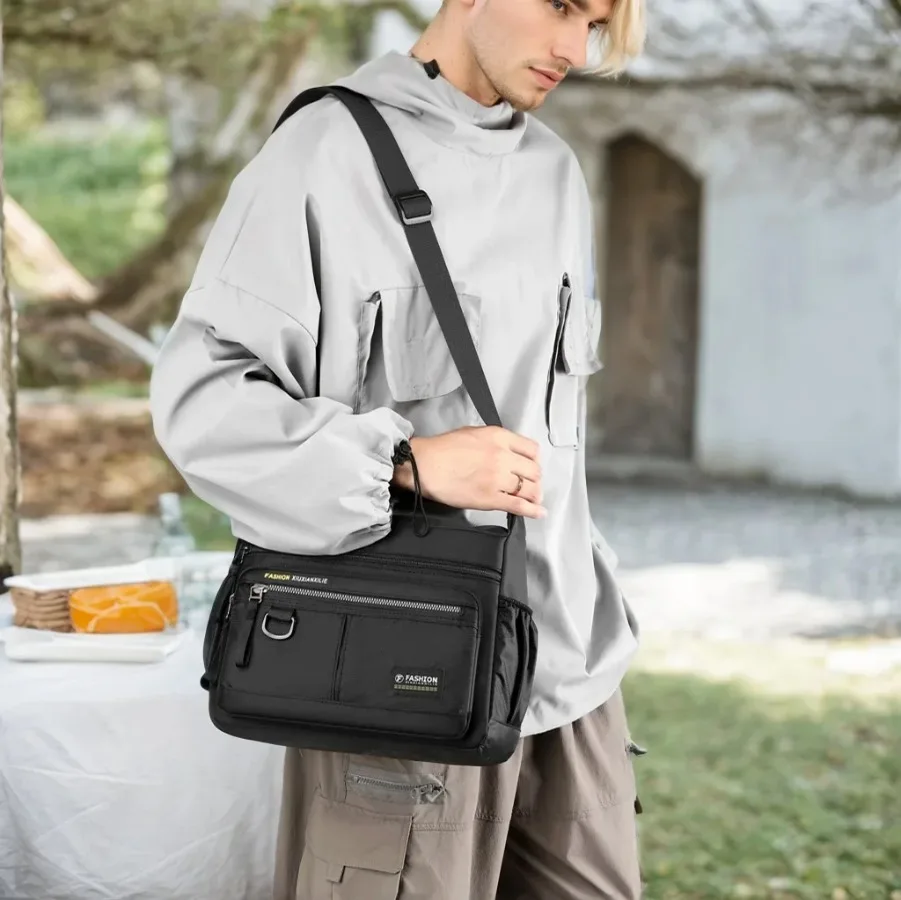 

Multifunctional waterproof shoulder bag sports bicycle travel shoulder bag fashion business cell phone money documents bags