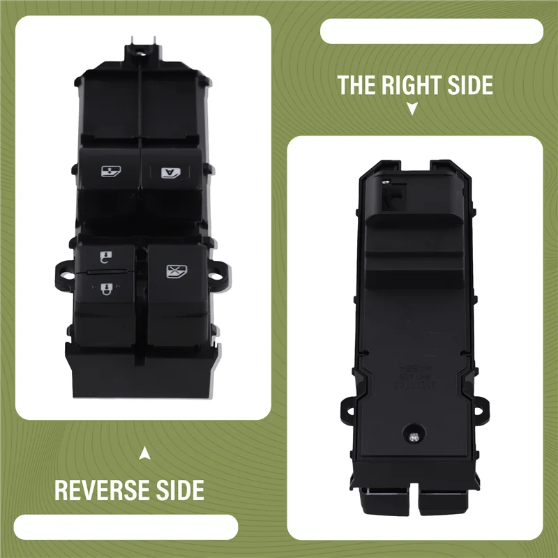 

Power Master Window Glass Lifter Switch Control Button 84820-0K310 For Toyota Hilux 2015-2021 Front Left Window