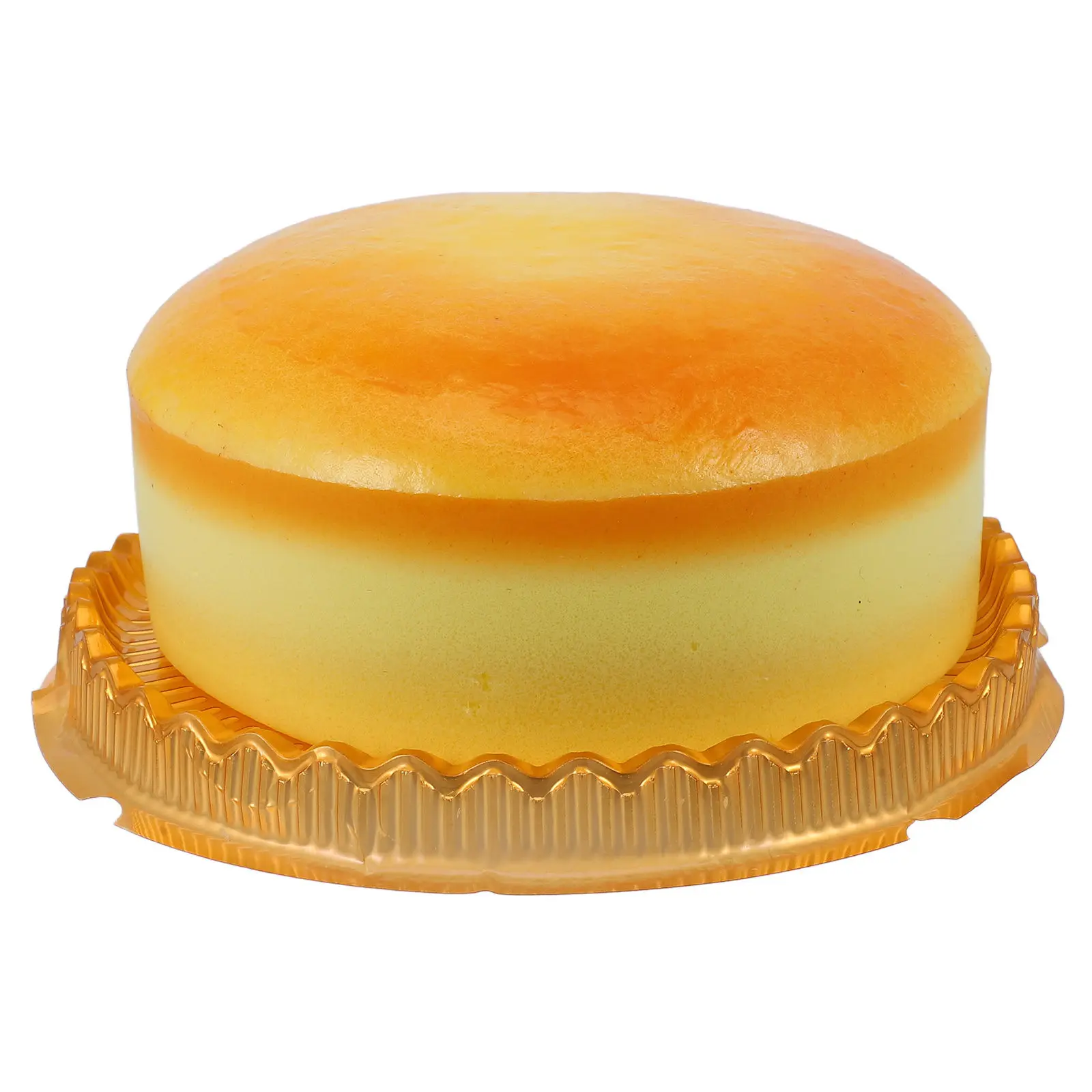Simulation Cheese Cake PU Soft Slow Rebound Squeeze Anti Stress Decompression Prop Photo Decoration Fake Cake Ornament for Shop