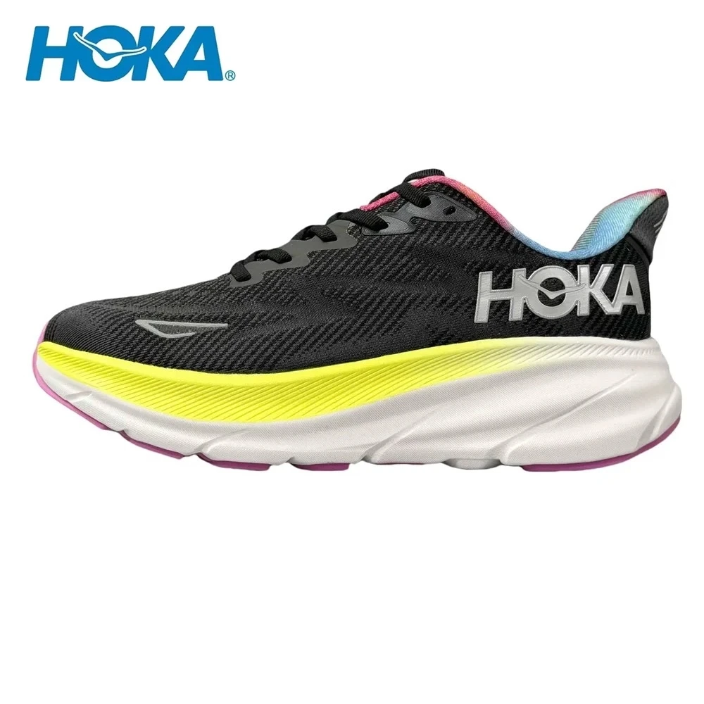 Hoka One One Clifton 9 Black All Aboard متعدد الألوان جديد المشي حذاء رياضي كاجوال المدربين أحذية رياضية النساء الرجال احذية الجري