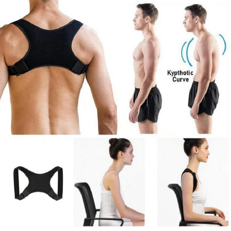 1-5pcs Adjustable Posture Corrector Back Brace Shoulder Support Corrector Prevention Humpback Back Health Care