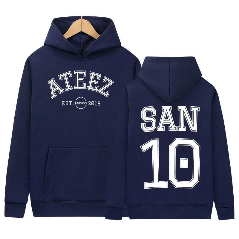 Korean Ateez Band Print Hoodie Men Women Causal High Quality Fashion Sweatshirt Long sleeve Oversized Hoodies Hip Hop Streetwear