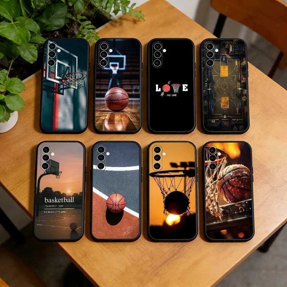 

B-basketball D-dunk Phone Case For Samsung Galaxy A73,A72,A71,A70,A53,A52,A51,Others Soft Black Cover
