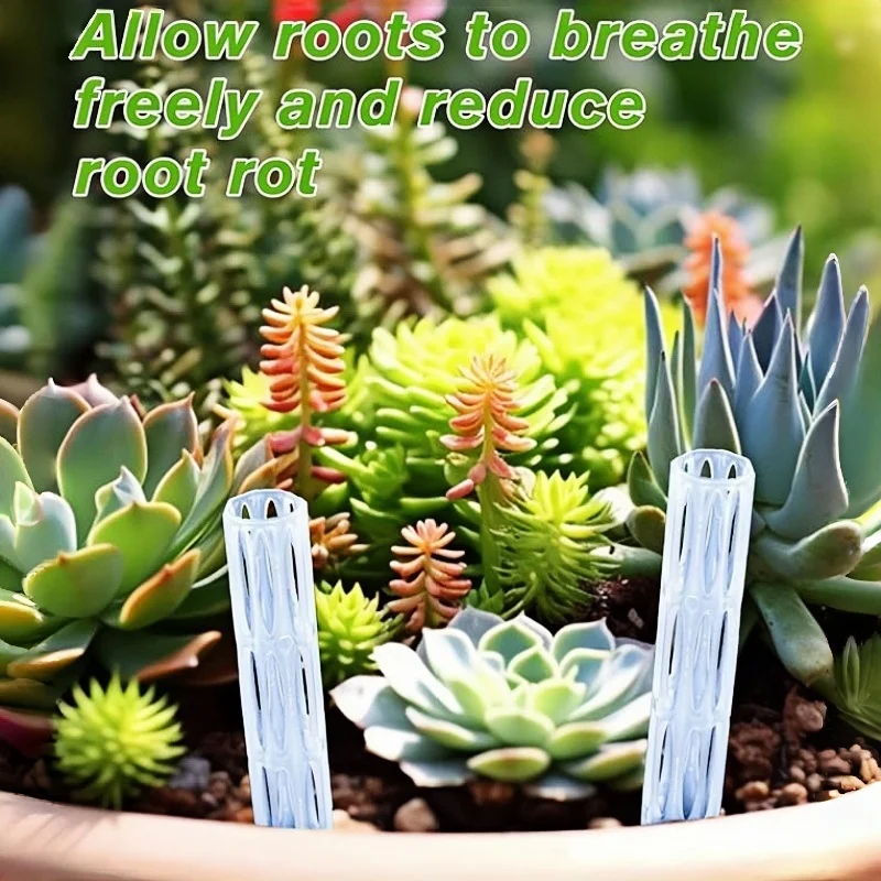 10pcs Porous Ventilation Pipe for Flowerpot Soil, Loose Soil, Fertilization, Watering and Drainage Ventilation Pipe for Flowers.