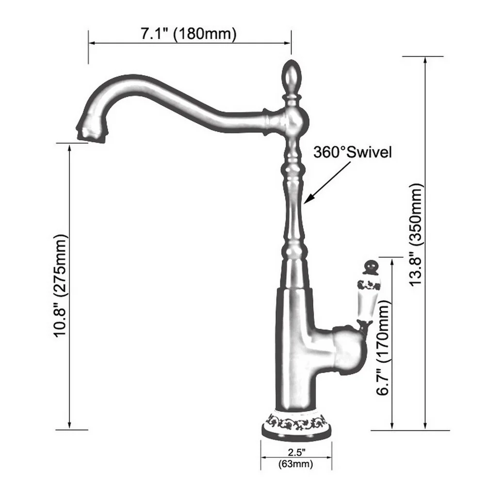 Imagem -02 - Red Copper Cerâmica Single Lever Handle Hot And Cold Mixer Tap 360 Rotation Deck Mount Banheiro Bacia Torneira da Pia Tnf624