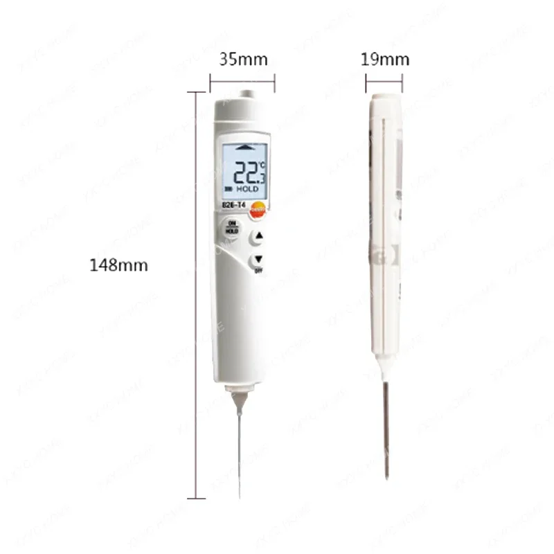 Testo 826-T4 Infrared Thermometer with Laser Marking and Penetration Probe for Food