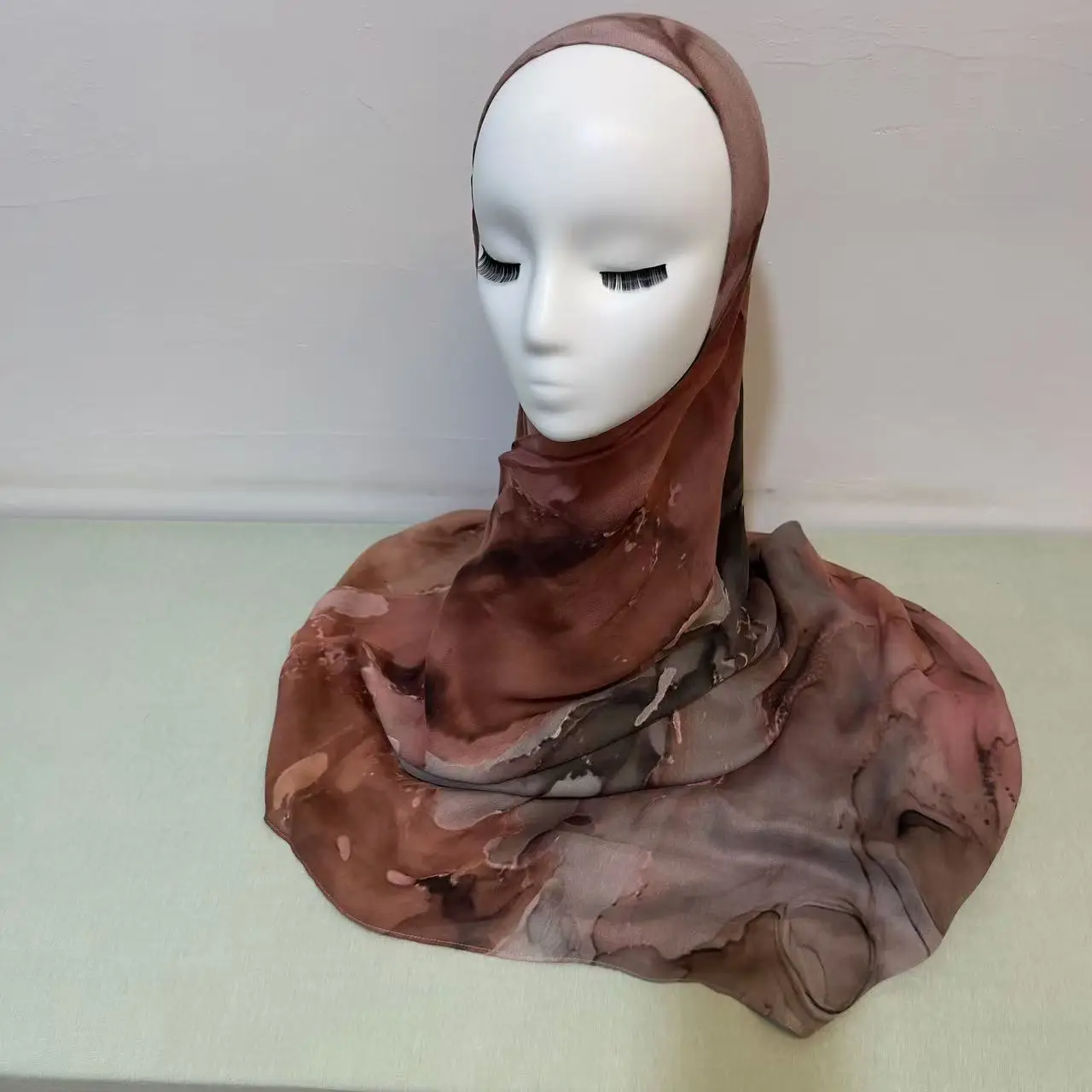 Arabian Print Style Versatile Shawl Scarf Modal Cotton Headscarf Light and Breathable Soft and Skin-friendly