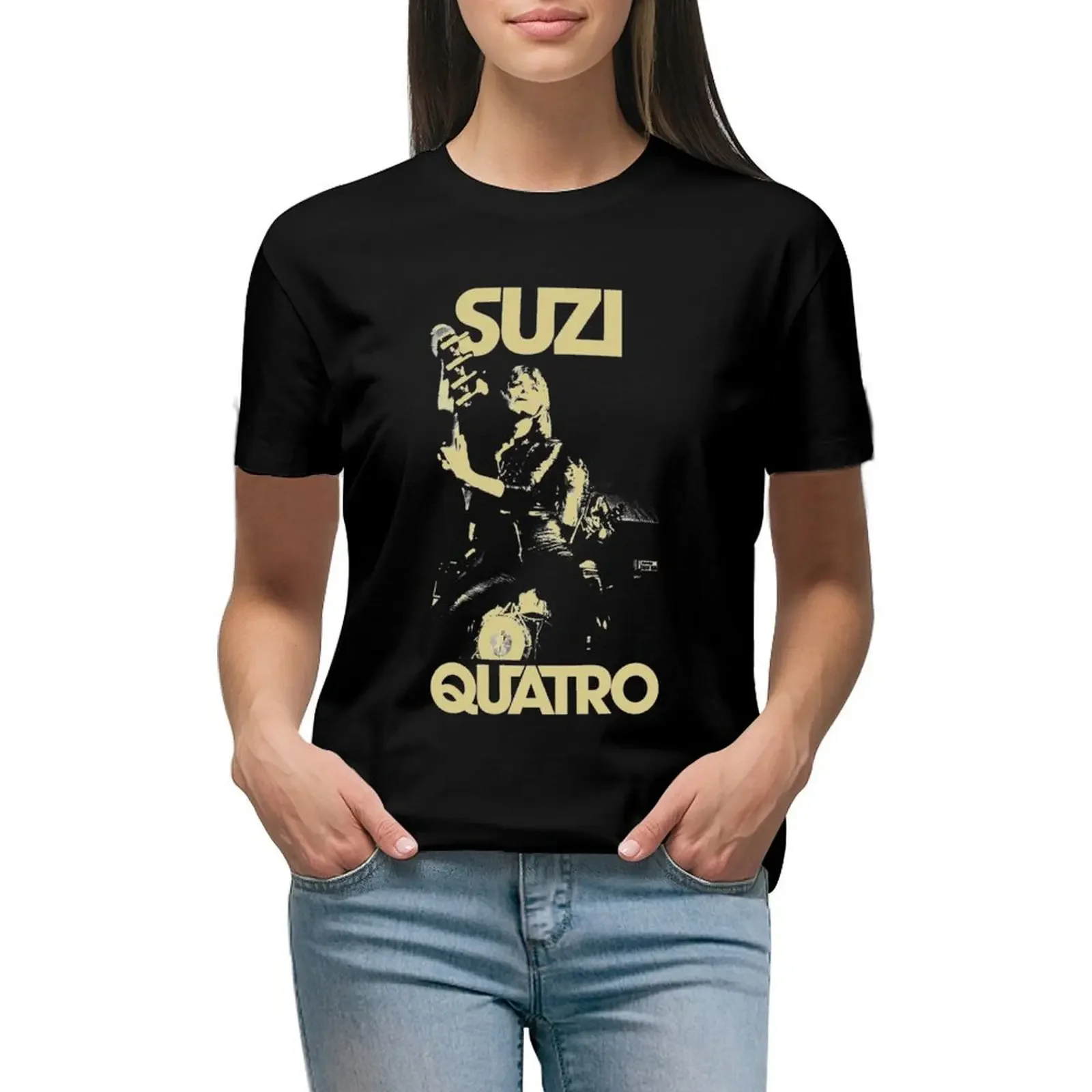 Suzi Quatro Rock and singing retro 2 Essential T-Shirt Female clothing animal prinfor plain t shirts for Women