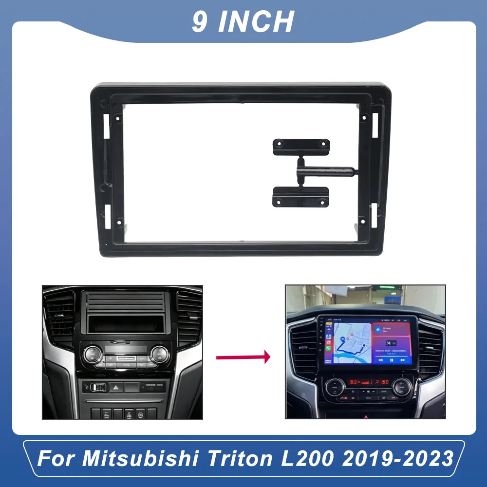 9 Inch Android Car Radio Frame Harness Cables Canbus For Mitsubishi Triton L200 2019 Stereo Dashboard Video Player Kit