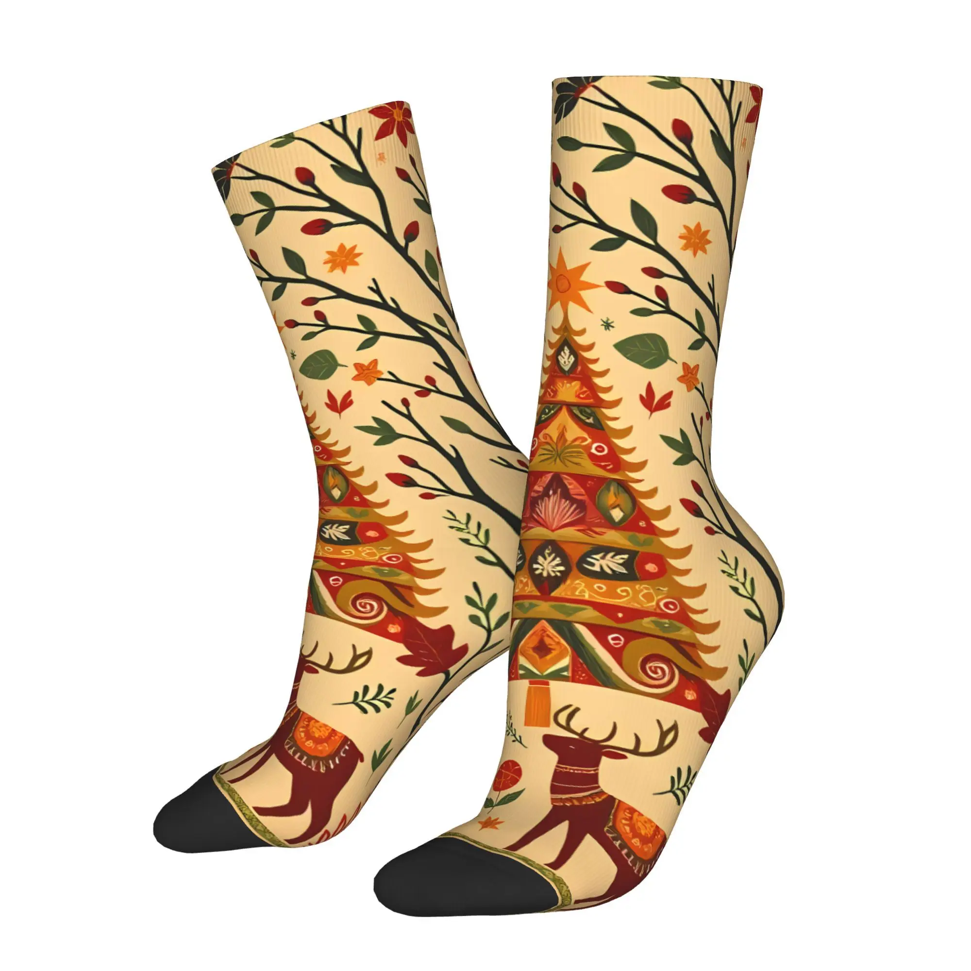 

Christmas Tree Sock Printed Man Polyester Fashion