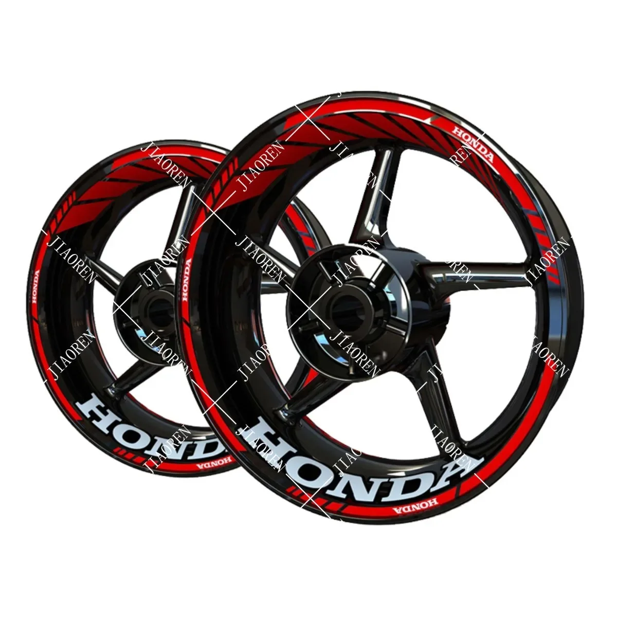 Reflective Motorcycle Honda Sticker Wheels Logo Rim Tyre Decal Set CBR600RR CBR1000RR CB650R CBR650R HORNET