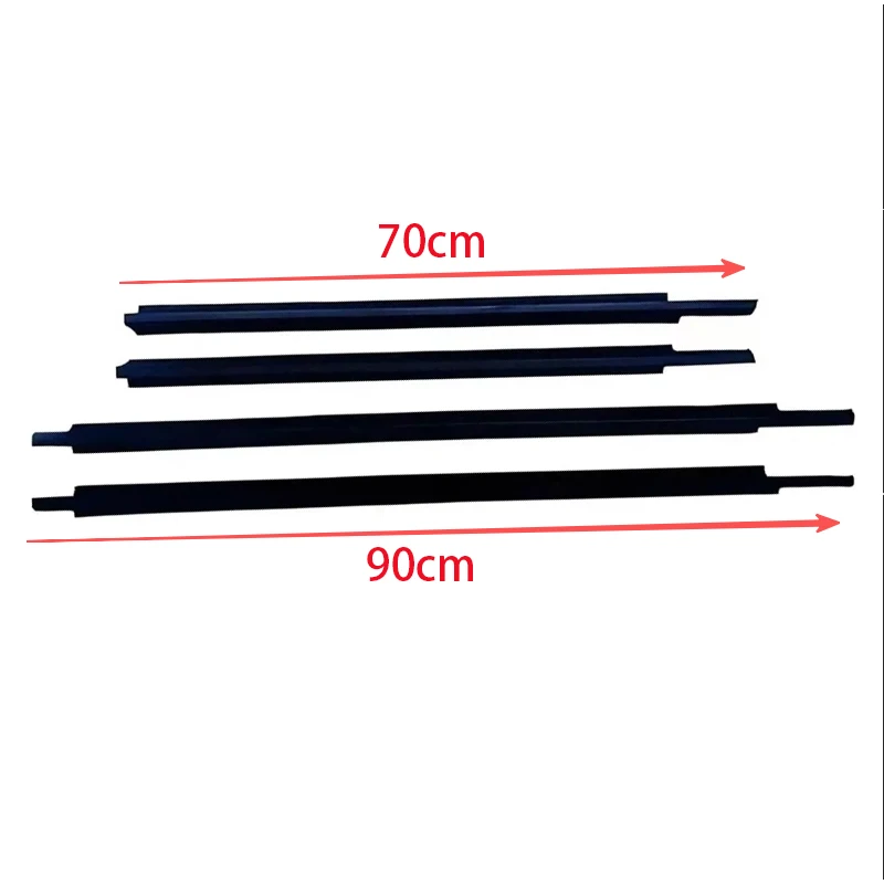 4Pcs Window Rubber Seals Trim For Ford Mondeo 2001-2007 Weatherstrip Seal Side Door Glass Belt Waterproof sealing strip
