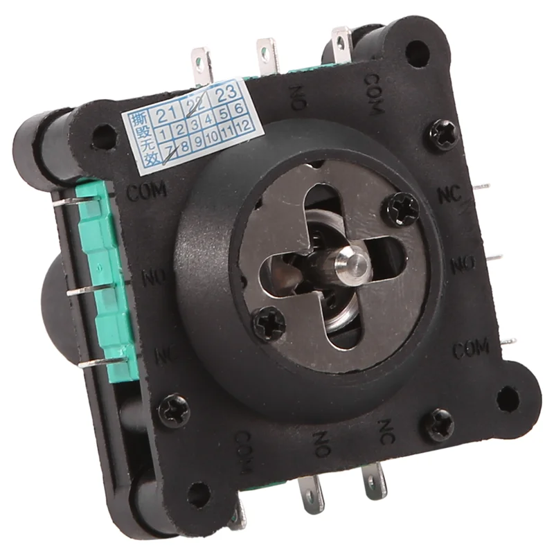 Saklar Joystick AC 240V 5A 4NO 4NC sementara 2.5mm memperbaiki benang Joystick Switch