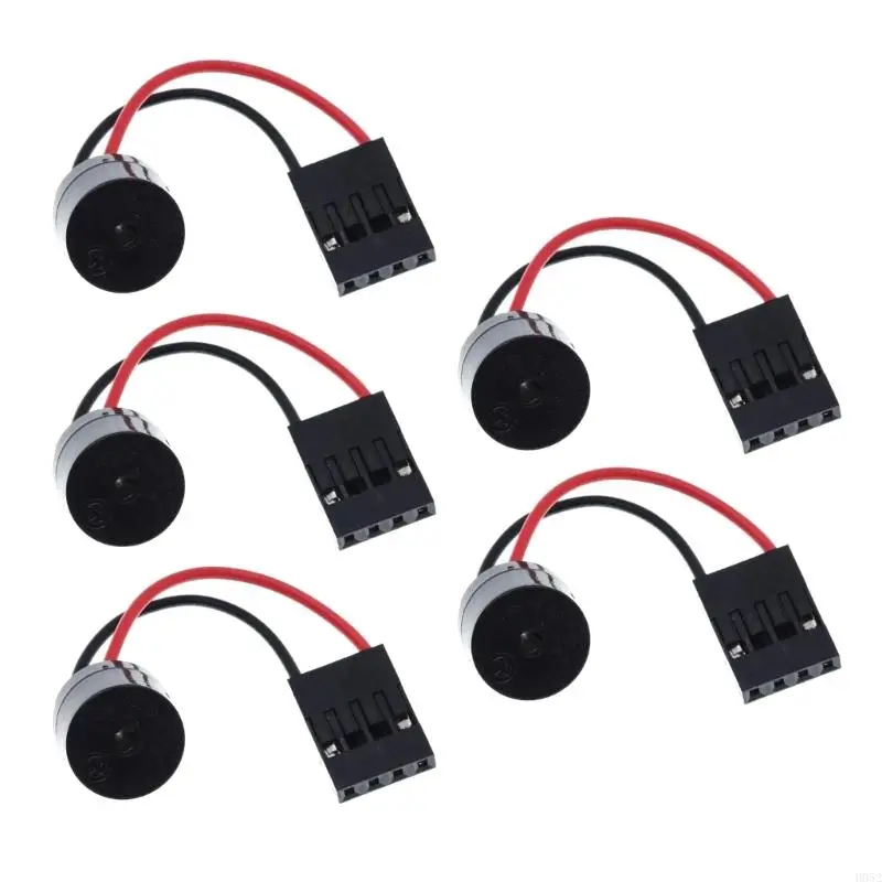 H052 5Pcs PC Computer Mainboard Motherboard Case Buzzer Connector Internal Speaker Beep Code Buzzer Alarm Adapter Cable