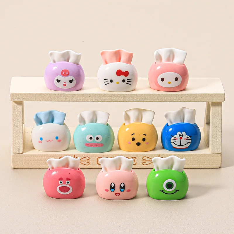 100pcs Simulated Resin Lovely Sanrio Tissue Box Embellishment DIY Scrapbook for Dollhouse Decoration Accessories