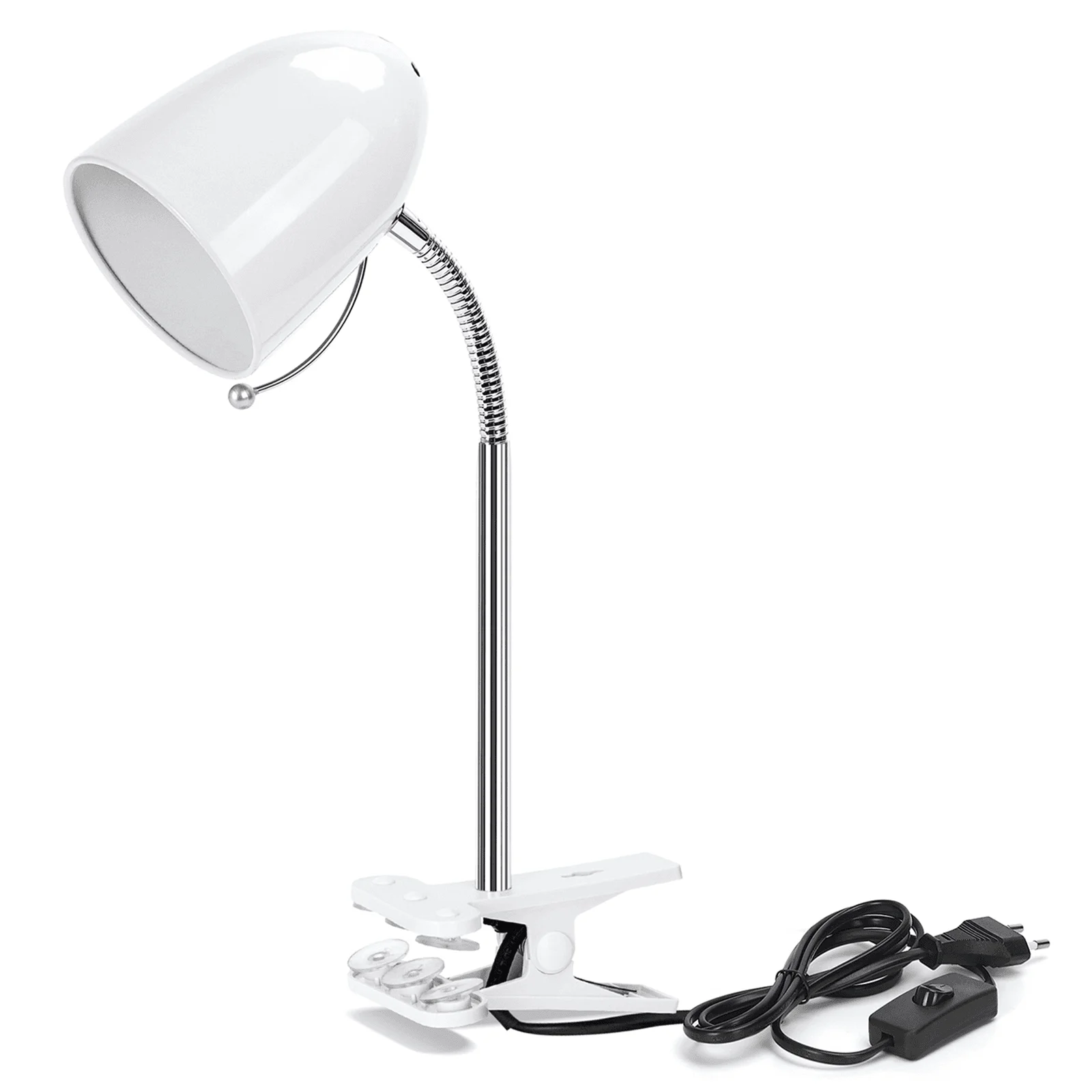 مصباح مكتب من Aigostar مع مشبك عتيق ، مشبك مصباح بدون لمبة ، مكتب ليد مرن مع مشبك سرير متوافق مع مصابيح إضاءة E27 (بحد أقصى.! V) ، كابل القراءة