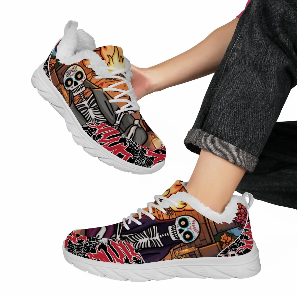 

Men Christmas Casual Athletic Running Sneakers Lightweight Non Slip Comfortable Breathable Gym Training Walking Sports Shoes