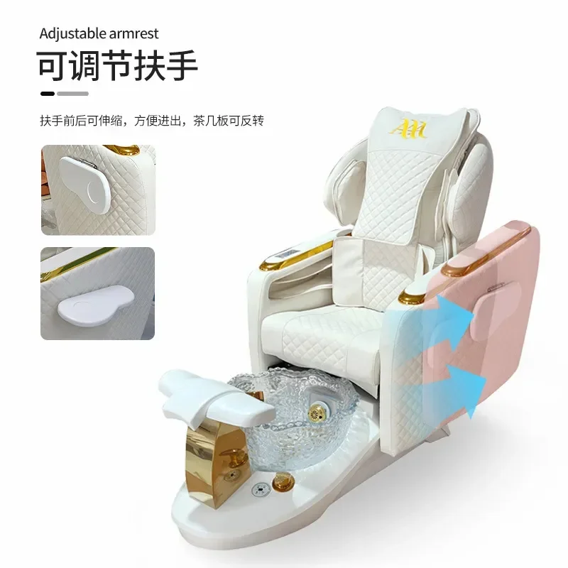 Multifunctional Foot Massage Chair Pedicure Spa Kneading Massager for Beauty Nail Art and Health Care Relaxation