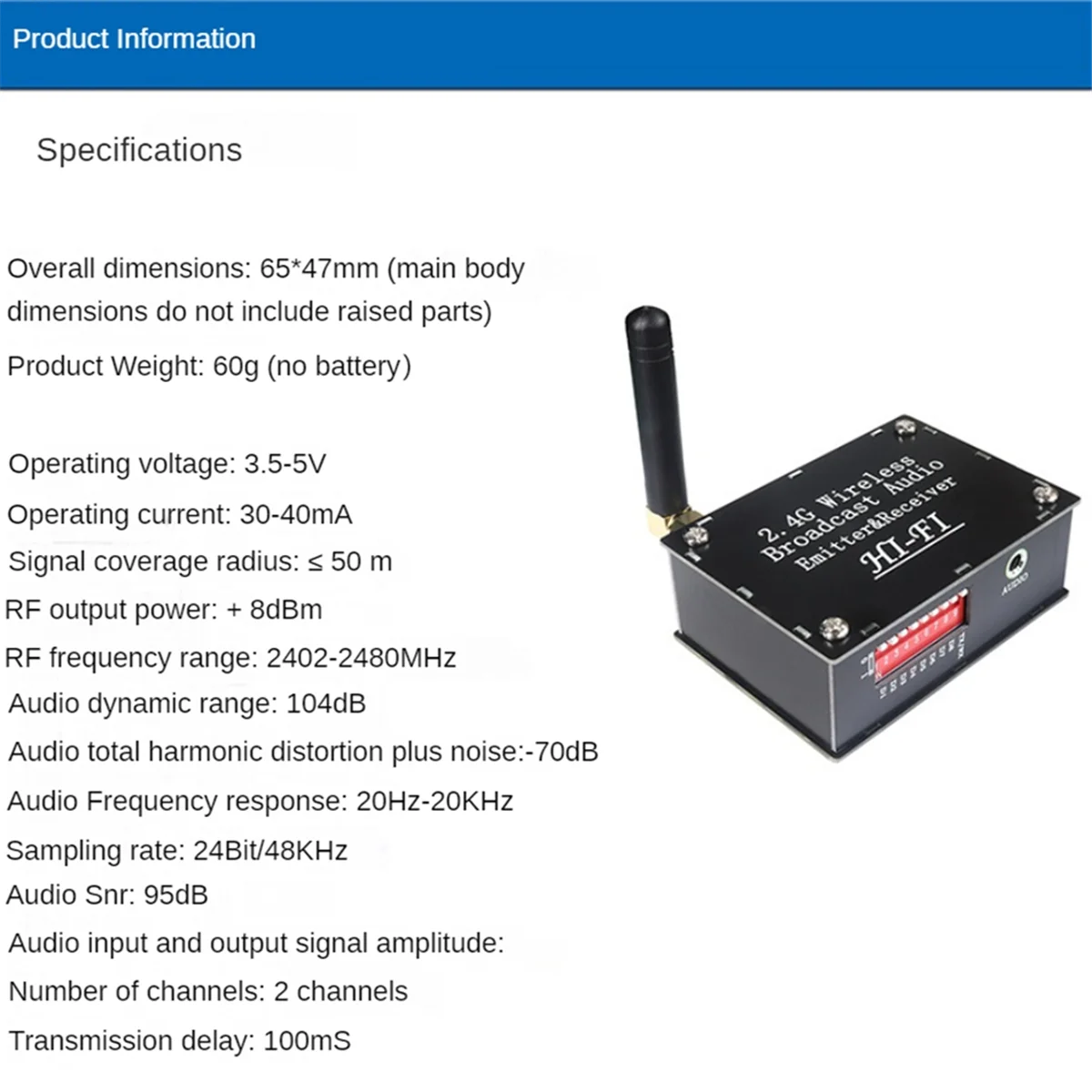 【Livraison Rapide】 kabelloser Audio-Transceiver