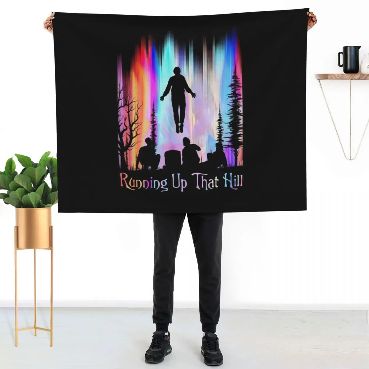 Running Up That Hill Throw Blanket christmas gifts Decorative Beds For Baby Comforter wednesday Winter beds Blankets