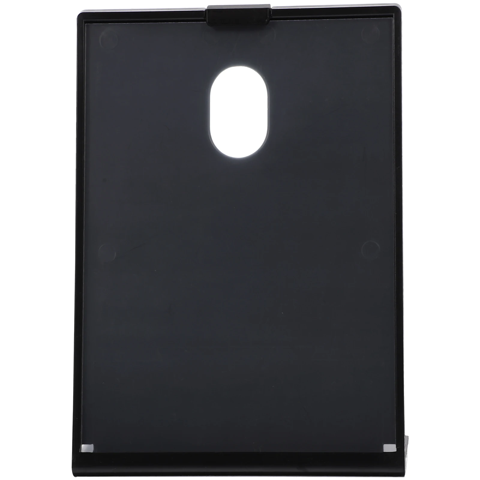 

QR Code Display Card Menu Sign Holder A6 105x148mm Black Tabletop Clear Stand Plastic Note Holder Dust Water Resistant Display