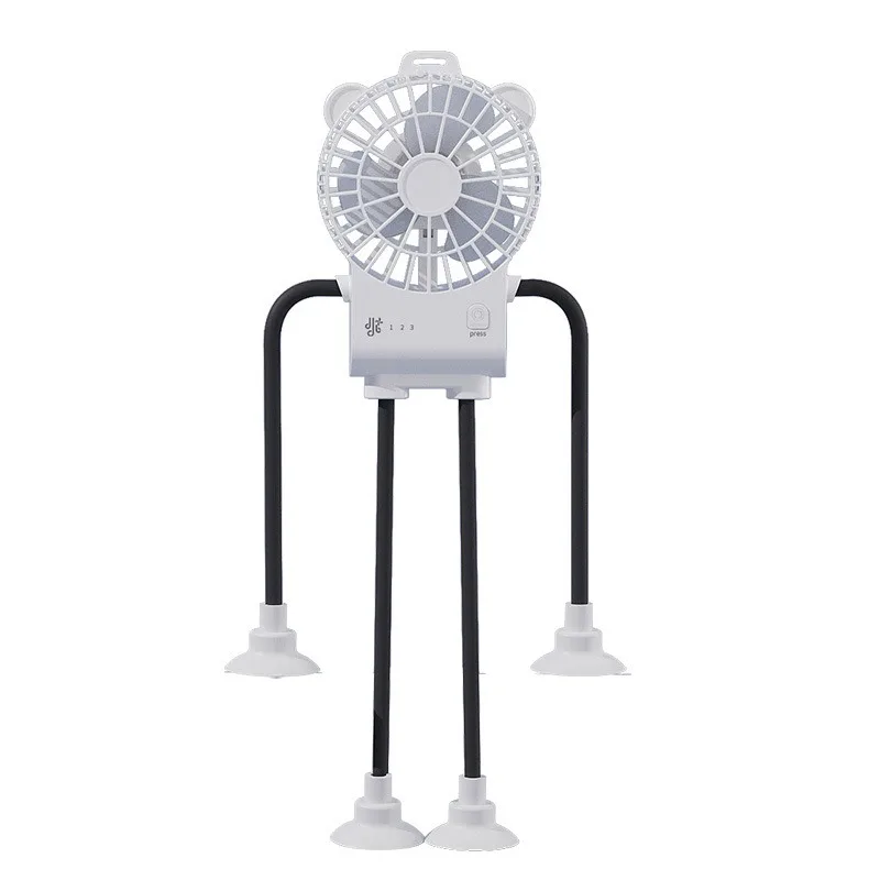 Suction Cup Octopus Mini Fan, USB Rechargeable Silent Portable Desktop Cooling Fan For Summer Use
