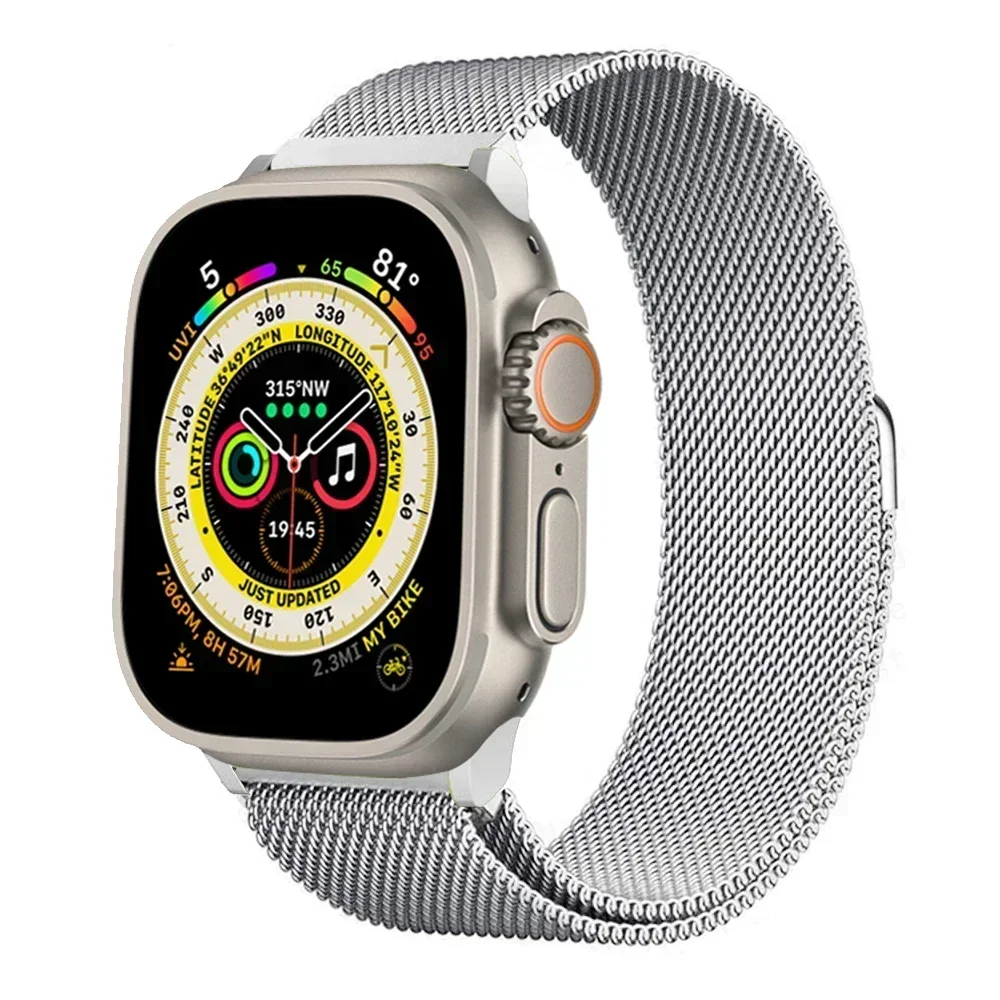 Loop Band for apple watch Strap Ultra 49mm 45mm 44mm 41mm 40mm Metal Wristband bracelet iwatch series 3 4 5 6 7 8 9 SE