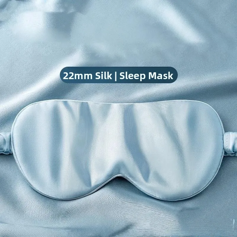 

Шелковая маска для сна для мужчин и женщин: охлаждающая терапия, устранение мешков под глазами, блокировка света, снятие усталости глаз, незаменимое средство для домашнего использования