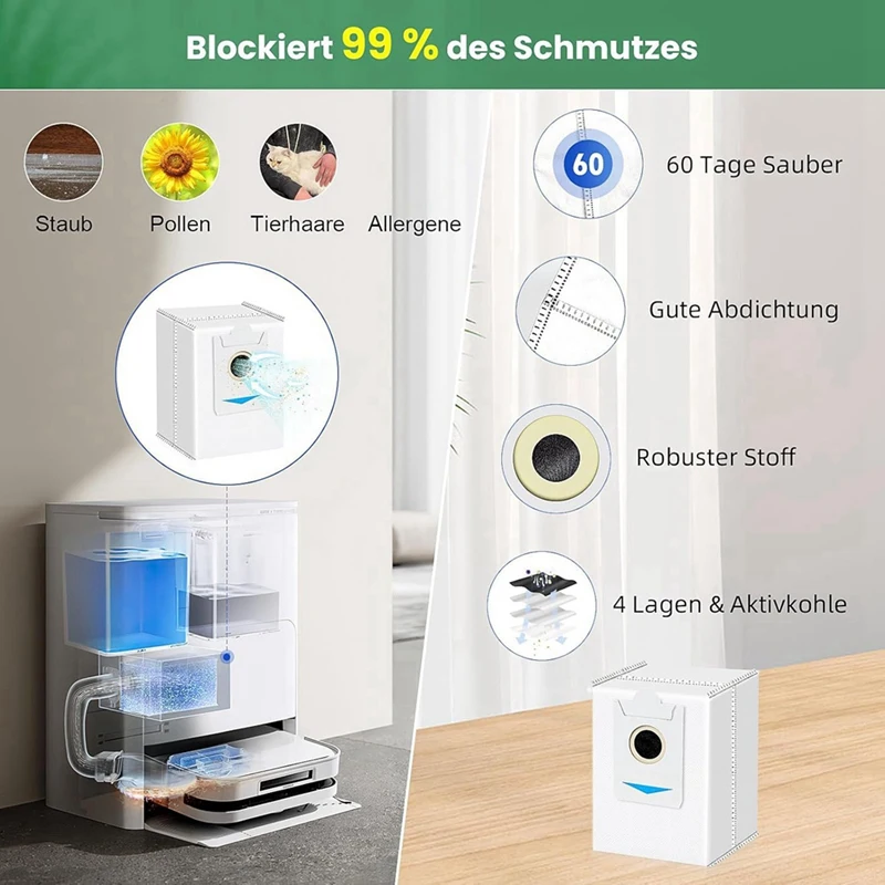 JDZD-For Ecovacs Deebot X5 Omni جهاز آلي لتنظيف الأتربة فرشاة جانبية رئيسية فلتر Hepa ممسحة القماش أكياس الغبار استبدال قطع الغيار