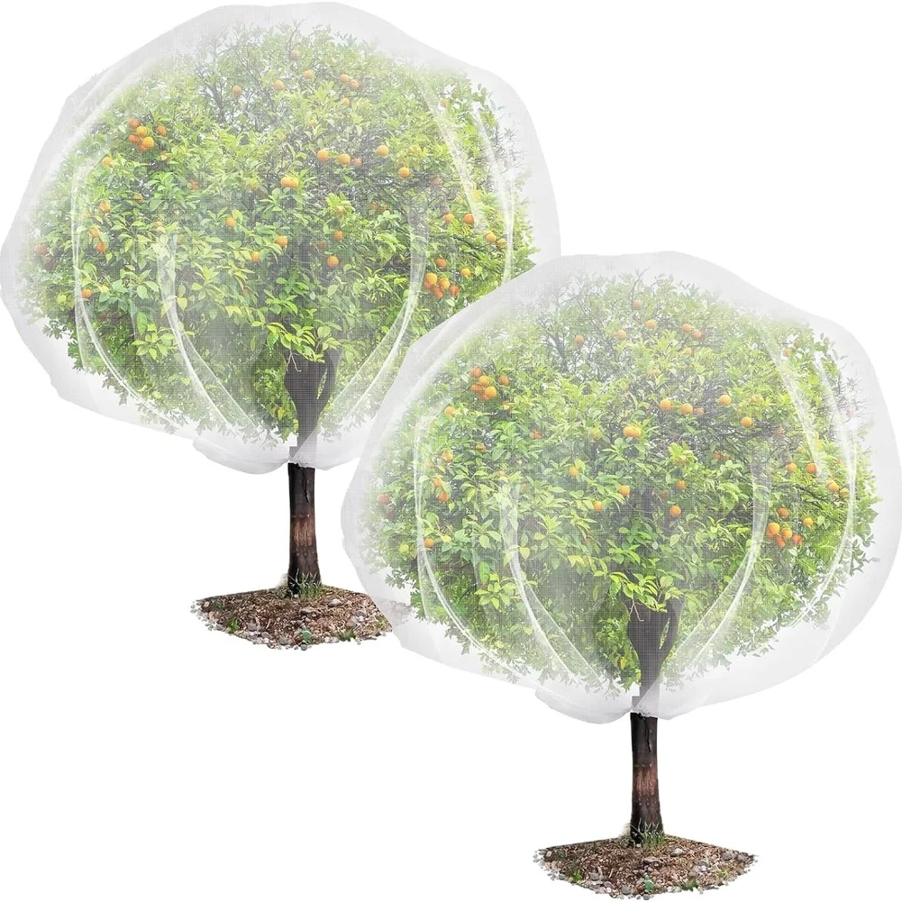 Thickened Zippered Pest Bird Barrier Net 60 Mesh Breathable Plant Protection For Garden InsectNetting Transparent Mesh Screen