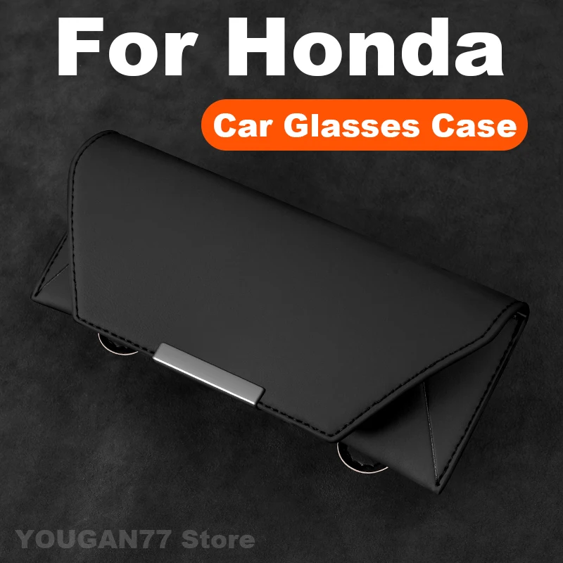 

Car Glasses Case For Honda HRV City ZRV CRV Civic Fit Accord Prologue BR-V N-BOX Odyssey VEZEL 2025 Universal Car Glasses Frame