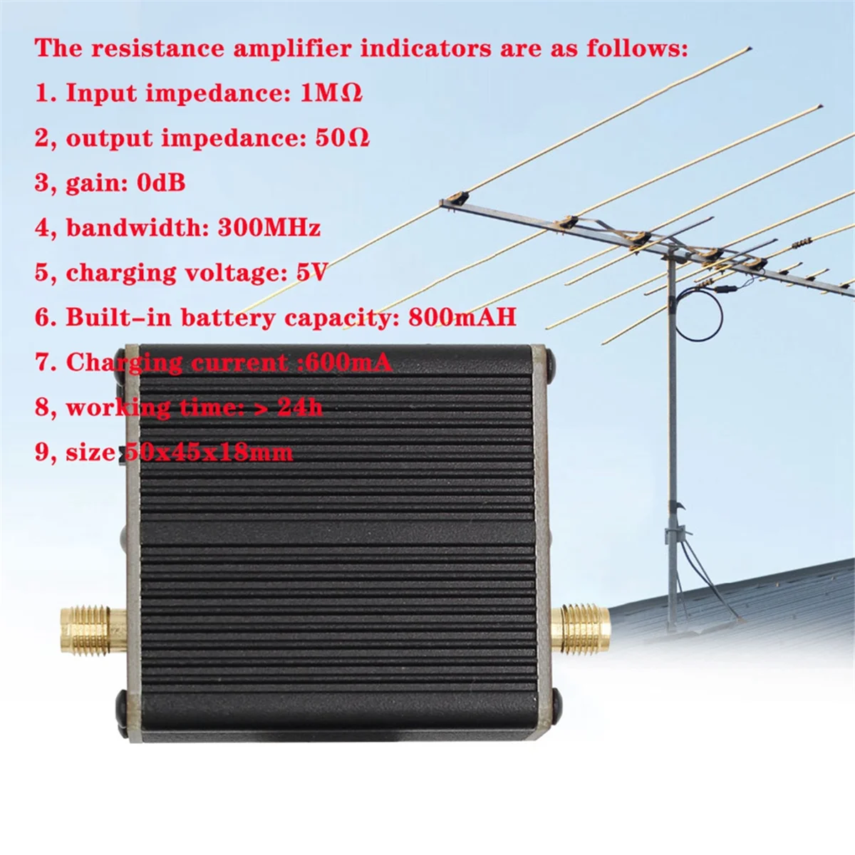 Voor Sdr Walkie Talkie Kleine Lus Antenne Hackrf Een Donut Antenne Multifunctionele Hoge Impedantie Versterker, B