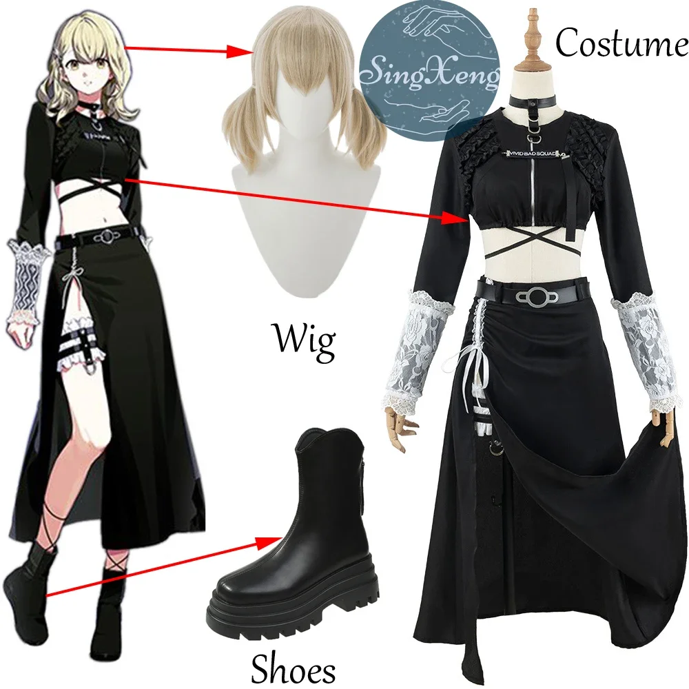 SingXeng Anime Project Sekai Colorful Stage Azusawa Kohane Cosplay Costume Outfits Women Dress Sexy Uniform Customize Halloween