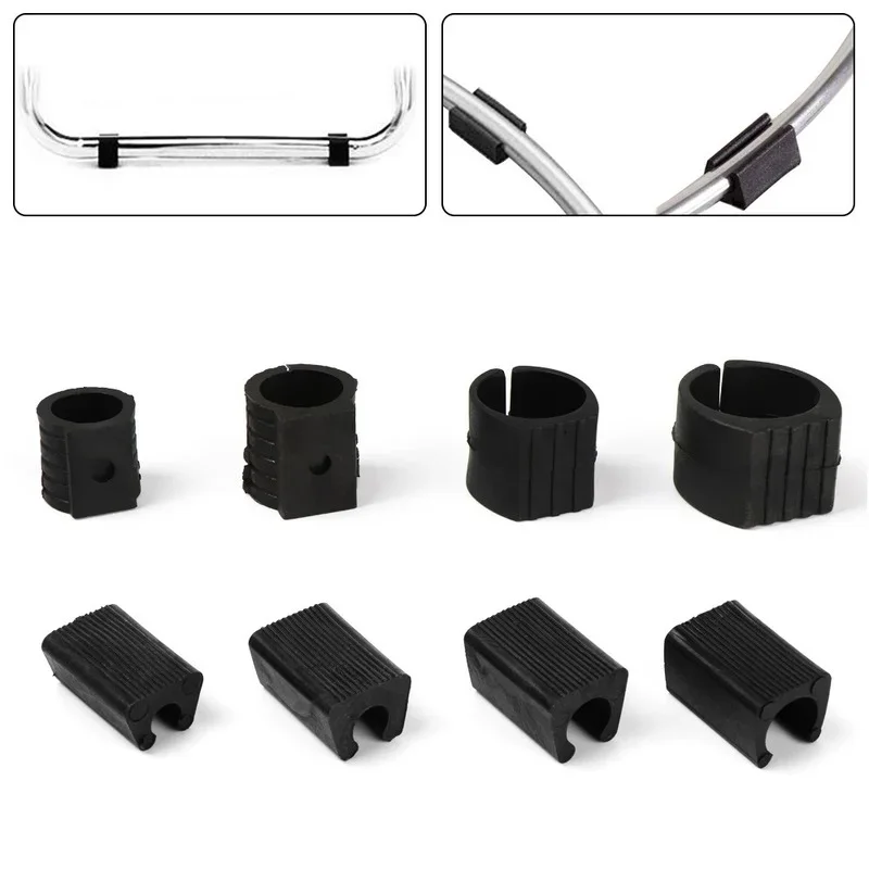 10pcs Non-slip Chair Leg Pad Damper U Shaped Pipe Clamp Tube Caps Glides Stool Anti-front Tilt Floor Protector Furniture parts