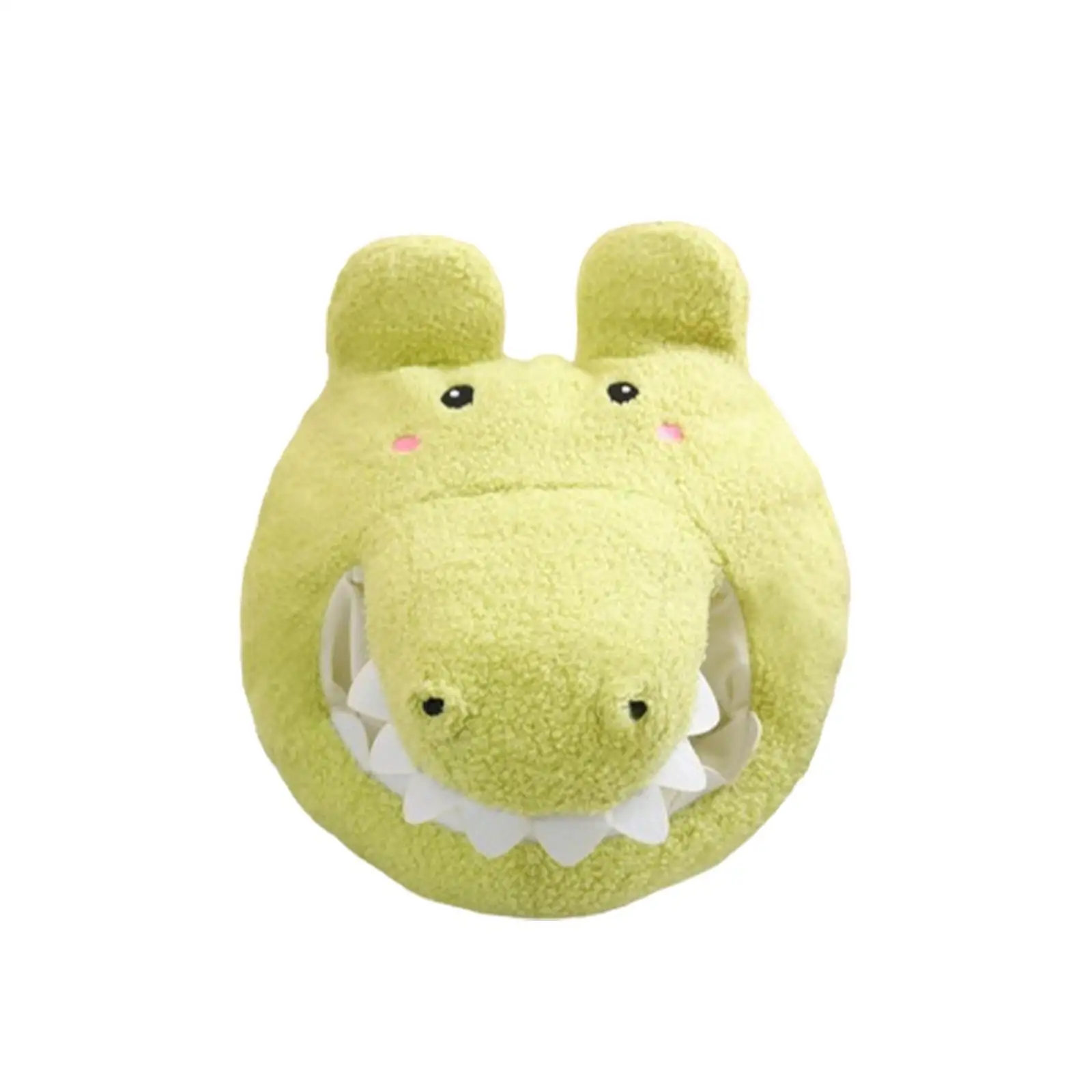 Cute Crocodile Headgear Hat Plush Animal Cap for Cosplay Costume Party Festival Dress Up Halloween Photo Prop Novelty