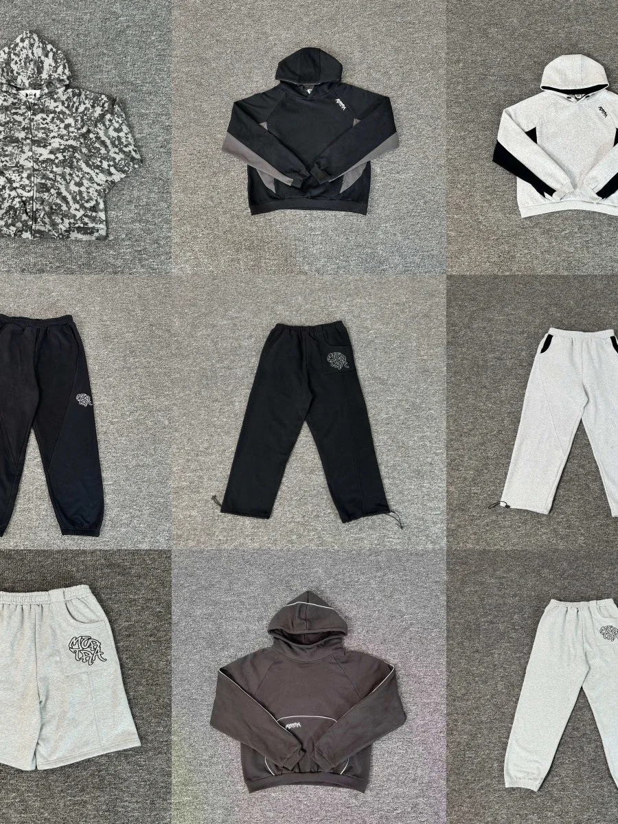 

Комплект из худи и брюк Street Sle для пар, осенне-зимний, мужской, с вышитым буквенным логотипом, тонкий, с регулируемой талией