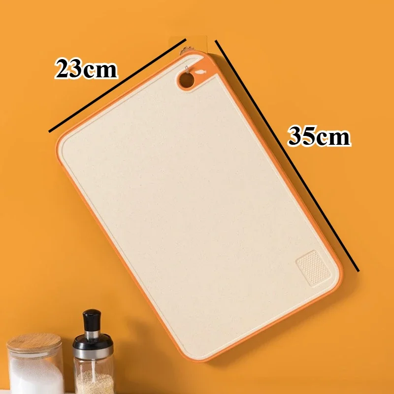 Wheat Straw Double-Sided Antibacterial Cutting Board Home Kitchen Anti-mildew Anti-slip Plastic Multi-functional Sticky Board