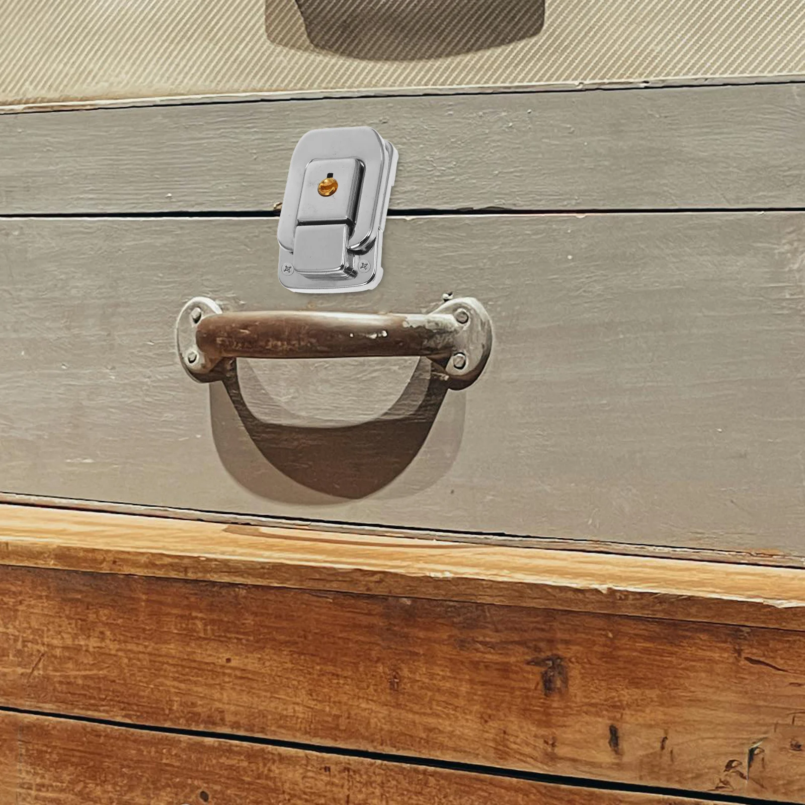 

Suitcase Lock Hasp Durable Metal Latch for Travel Bags Guitar Case Compact Toggle Buckle Small Hasps Cabinet Hardware