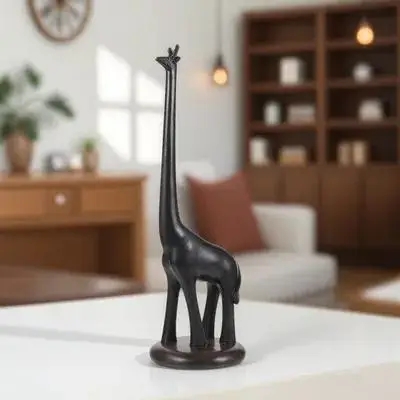 

Giraffe Paper Towel Holder Standing Kitchen Roll Rack Creative Tissue Dispenser for Bathroom Decor Giraffe Paper Towel Holder