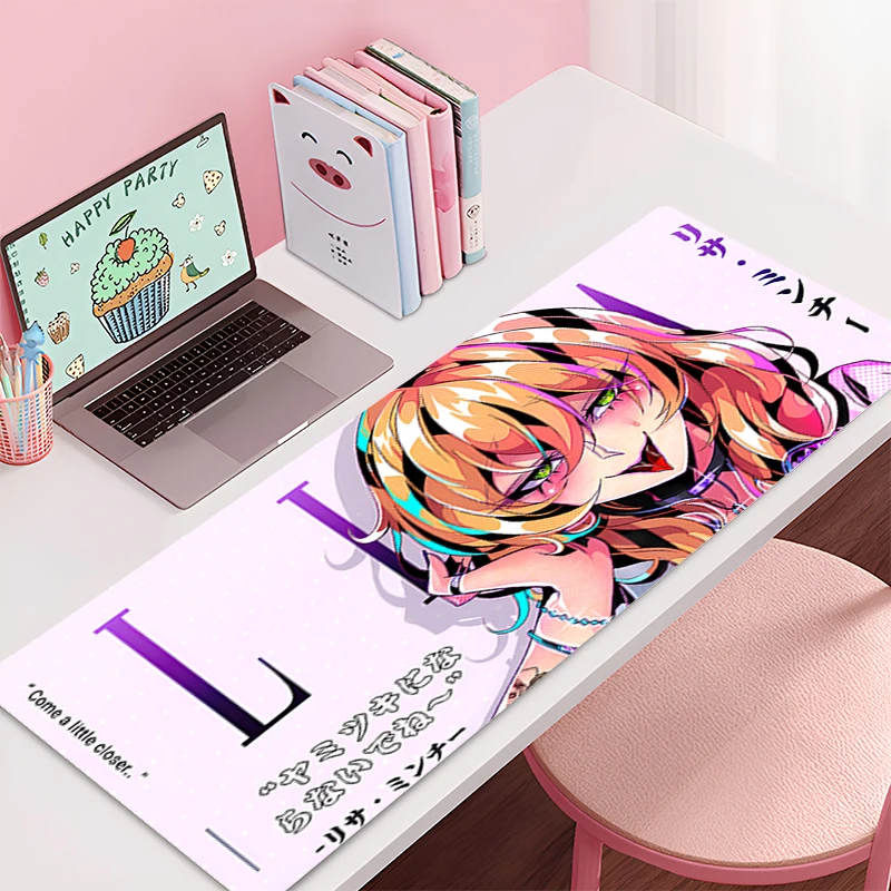 Computer Office Desk Mat Rubber Non-slip Anime Girl Large Mousepad Gaming Cabinet Carpet Keyboard Extended Table Pad Carpet Mat
