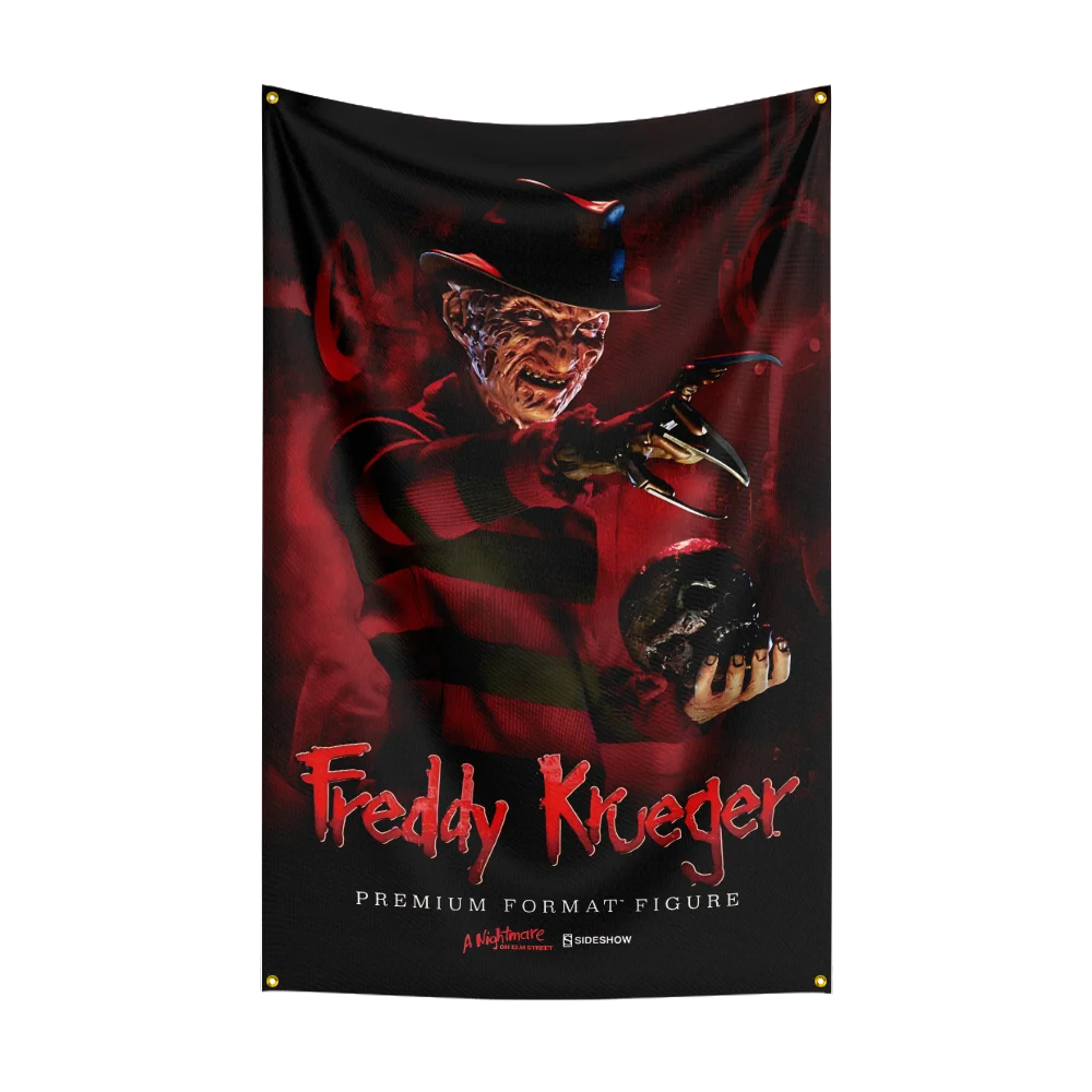 3x5 Ft F-Freddy-Kruegers Flag Classic Horror Movie Flag Halloween Wall Hanging Banner Decor Movie Poster Nightmare on ElmStreet