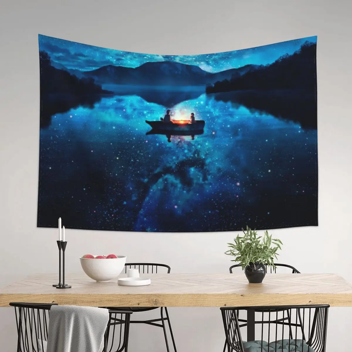 

Anime Stars Lake Tapestry Bedroom Decoration Wall Decor Wall Art Tapestry