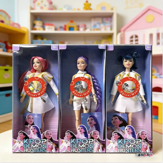2026 New Music Style Demonic Group Anime Figure Rumi Mira Zoey Action Figure Cosplay Doll Cute Gift for Kids Birthday Gifts image 3