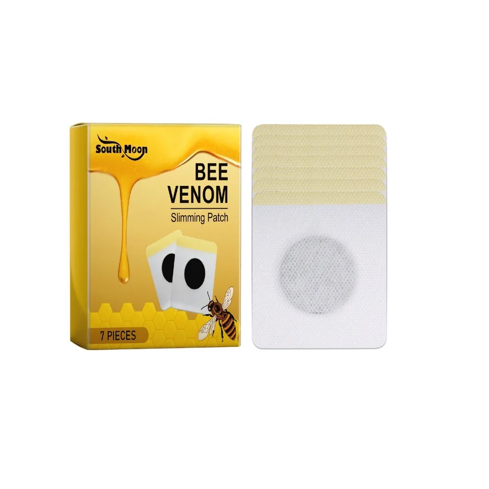 Weight Loss Bee Venom Lymphatic Drainage Patches Detox Fast Burning Fat Slimming Patches Abdominal Promote Circulation