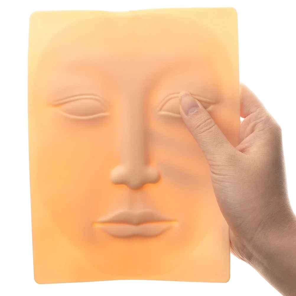 

Eyebrow Embroidered Practice Skin Silicone Mannequin Face Mold Realistic Texture for Salon Makeup Schools Fake Face