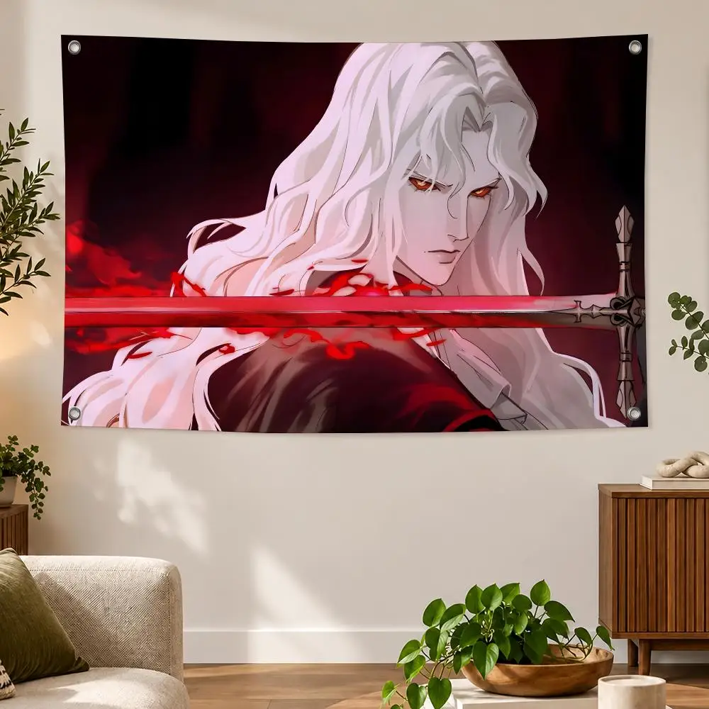 Game Castlevania: Symphony of the Night Flags Flag Suitable For Party Club Outdoor Interior Wall Decoration Banner Fans Gift