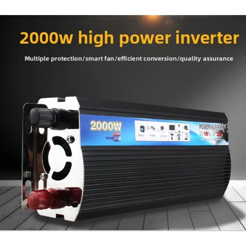 Conversor de energia de 2000 W Inversor solar de alta potência 12 V/24 V a 220 V Saída monofásica Fabricante de inversores da África do Sul