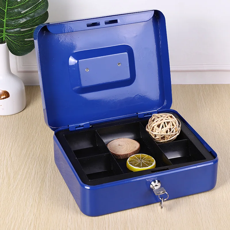 300*240*90mm Household storage box with key storage fireproof iron box safety portable box extra large