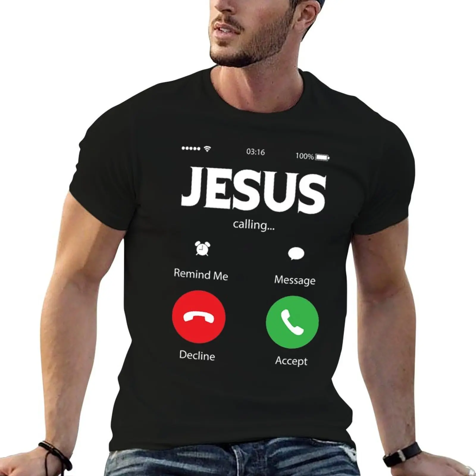 

Jesus T-Shirt t shirts designer printed t shirts for man man t shirt heavy cotton T-shirt