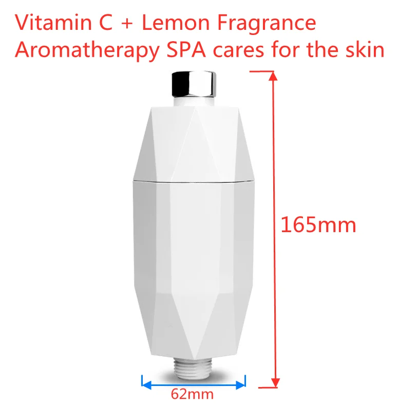 ห้องน้ำ Vitamin C Shower Filter เครื่องกรองน้ำกลิ่นมะนาว-Bath Water Softener-กรองคลอรีนช่วยผิวแห้ง & ผม